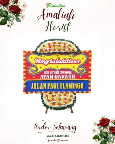 Bunga Papan Congratulation di Iwul